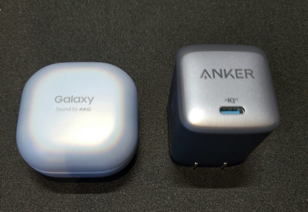 anker nano ii 45w サイズ比較 Galaxy Buds Pro